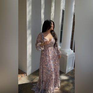 ASTR THE LABEL Kammy Floral maxi dress